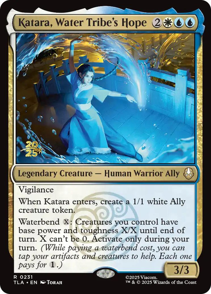 Katara, Water Tribe's Hope [Avatar: The Last Airbender Prerelease Cards] Magic: The Gathering