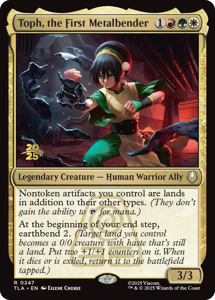 Toph, the First Metalbender [Avatar: The Last Airbender Prerelease Cards] Magic: The Gathering