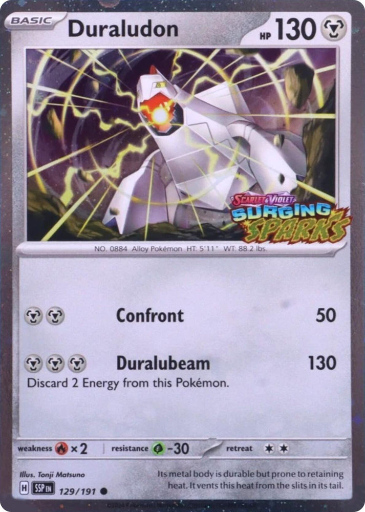 Duraludon (129/191) (Surging Sparks Stamp) [Scarlet & Violet: Surging Sparks] Pokémon