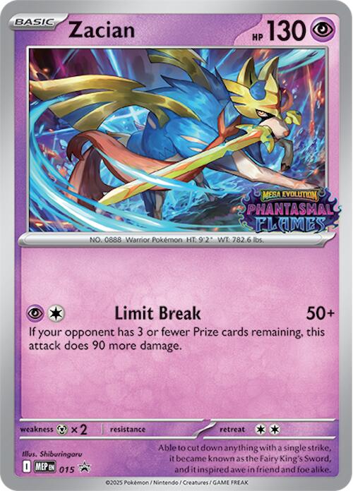 Zacian (015) (Prerelease) [Mega Evolution Promo] Pokémon