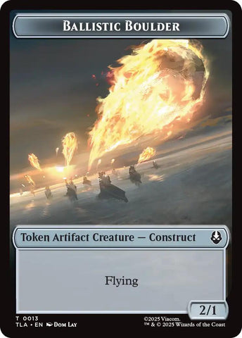 Ballistic Boulder // Soldier (0011) Double-Sided Token [Avatar: The Last Airbender Tokens] Magic: The Gathering