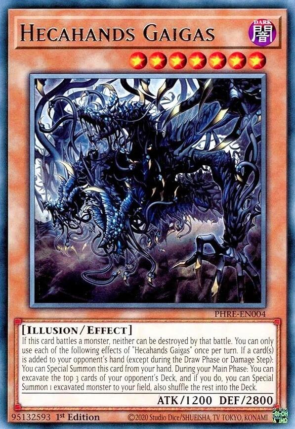 Hecahands Gaigas [PHRE-EN004] Rare Yu-Gi-Oh!
