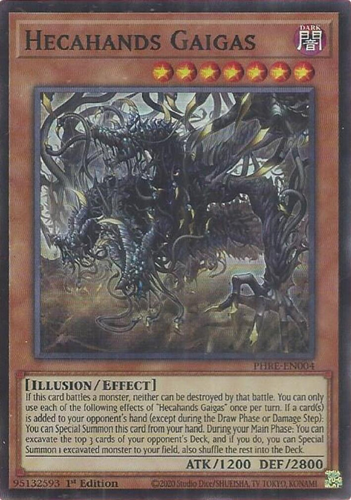 Hecahands Gaigas (Super Rare) [PHRE-EN004] Super Rare Yu-Gi-Oh!