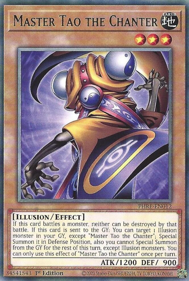 Master Tao the Chanter [PHRE-EN012] Rare Yu-Gi-Oh!