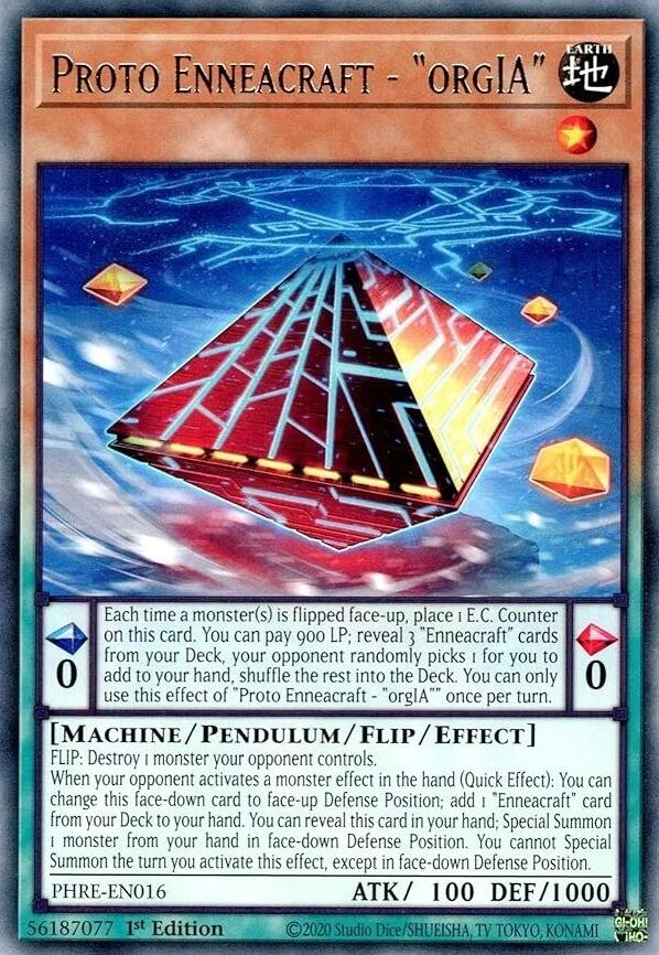 Proto Enneacraft - "orgIA" [PHRE-EN016] Rare Yu-Gi-Oh!