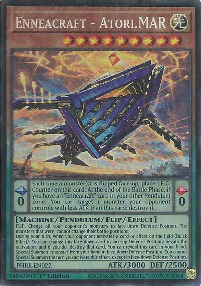Enneacraft - Atori.MAR (CR) [PHRE-EN022] Collector's Rare Yu-Gi-Oh!