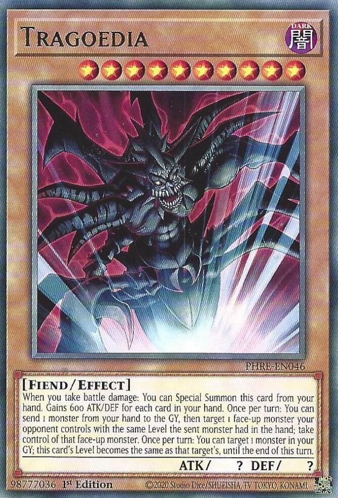 Tragoedia [PHRE-EN046] Rare Yu-Gi-Oh!