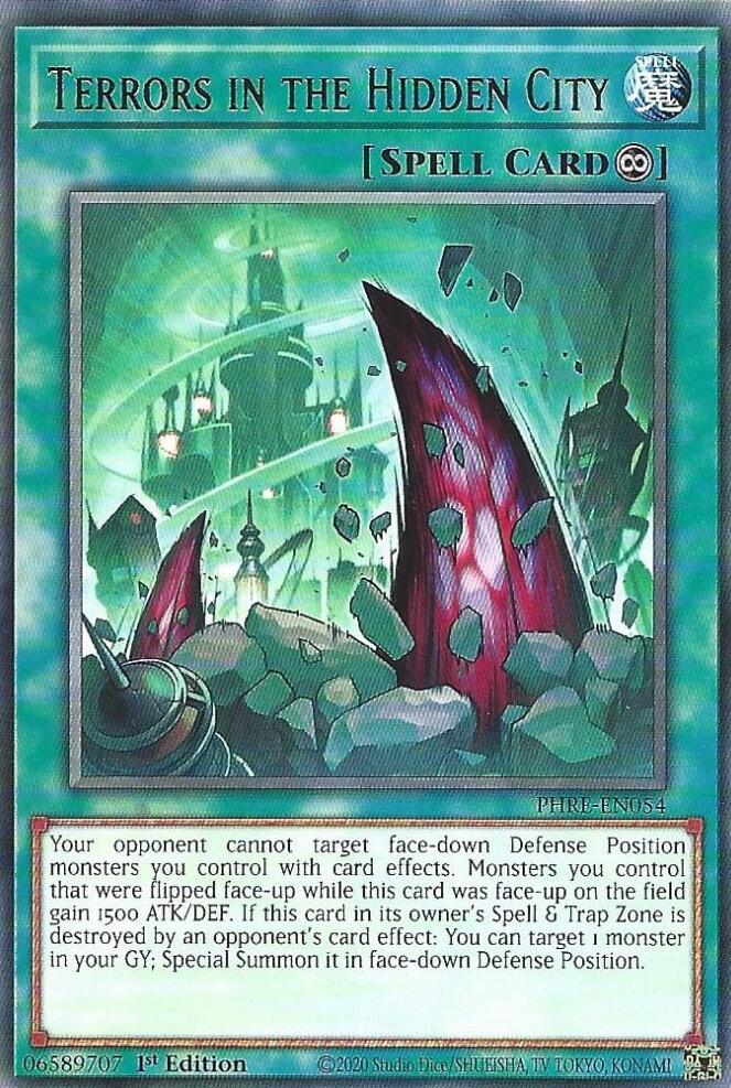 Terrors in the Hidden City [PHRE-EN054] Rare Yu-Gi-Oh!