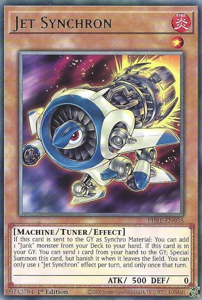 Jet Synchron [PHRE-EN058] Rare Yu-Gi-Oh!