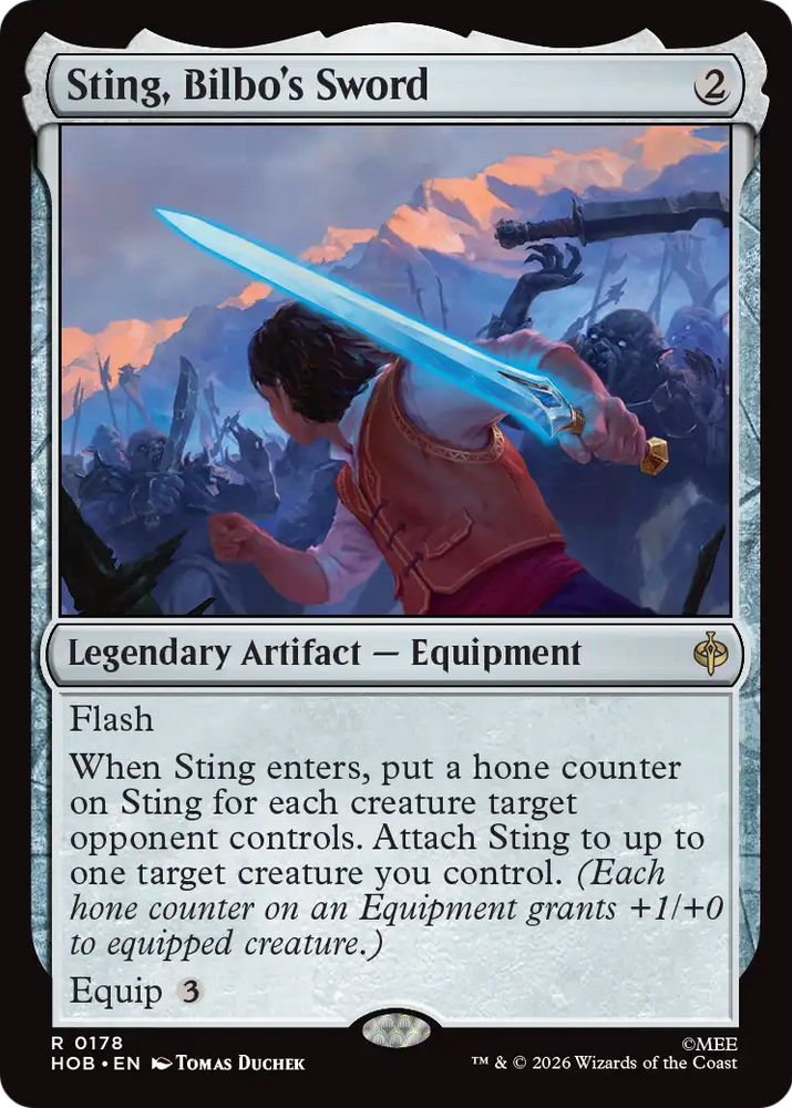 Sting, Bilbo's Sword [The Hobbit] Magic: The Gathering