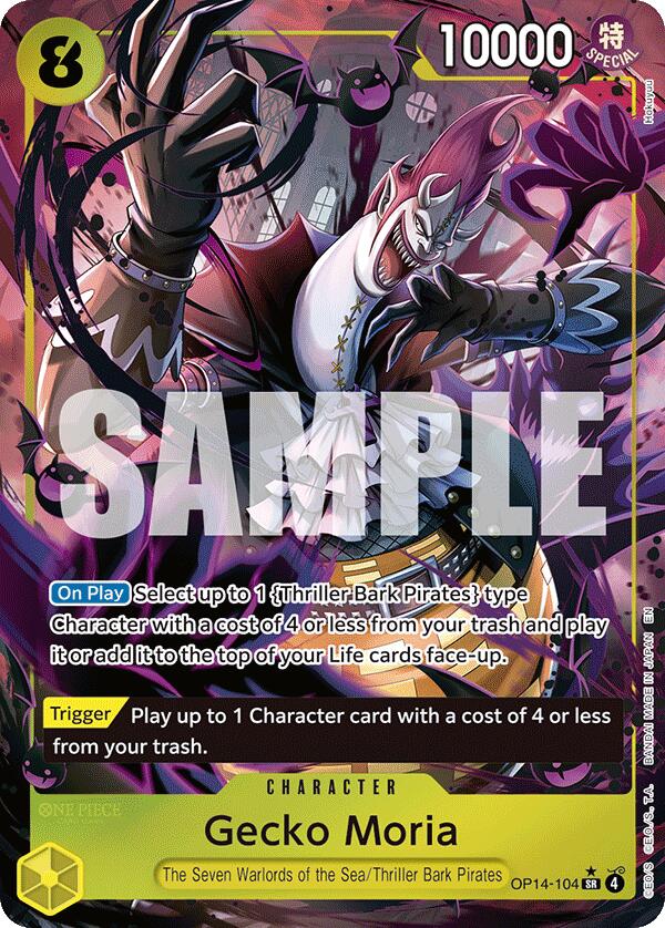 Gecko Moria (OP14-104) (Alternate Art) [The Azure Sea's Seven] Bandai