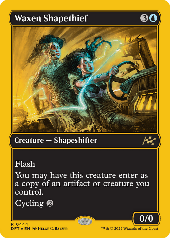 Waxen Shapethief (First-Place Foil) [Aetherdrift] Magic: The Gathering