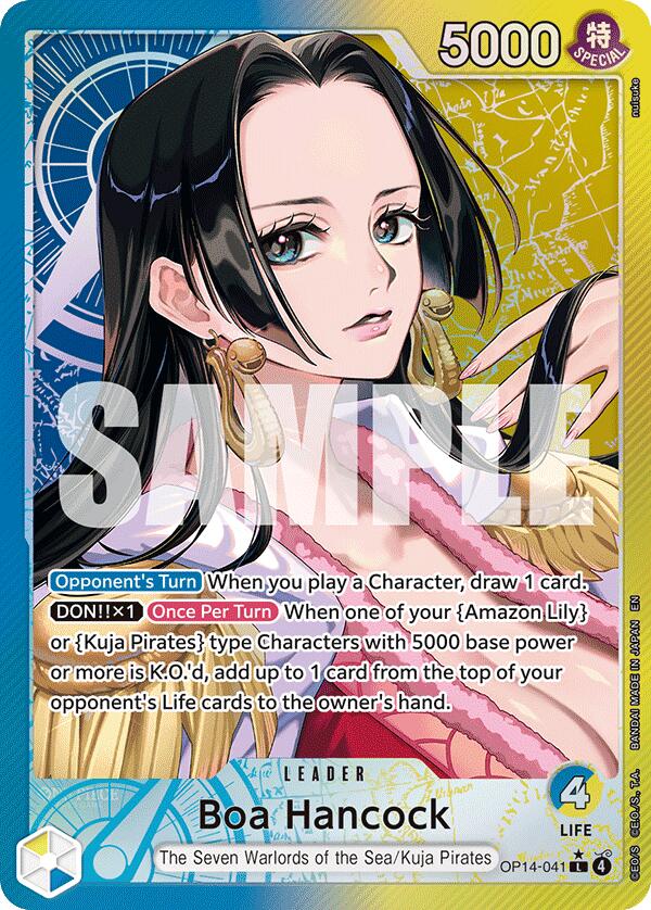 Boa Hancock (OP14-041) (Alternate Art) [The Azure Sea's Seven] Bandai