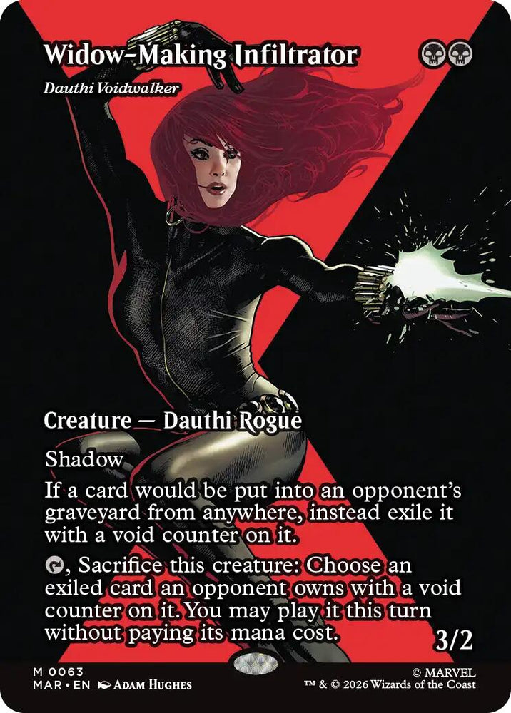 Widow-Making Infiltrator - Dauthi Voidwalker (Borderless) [Marvel Universe: Eternal-Legal] Magic: The Gathering