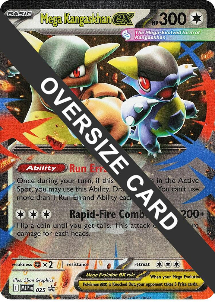 Mega Kangaskhan ex (025) (Jumbo Card) [Mega Evolution Promo] Pokémon