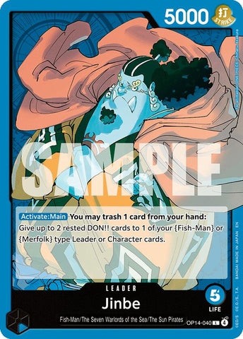 Jinbe (OP14-040) [The Azure Sea's Seven] Bandai