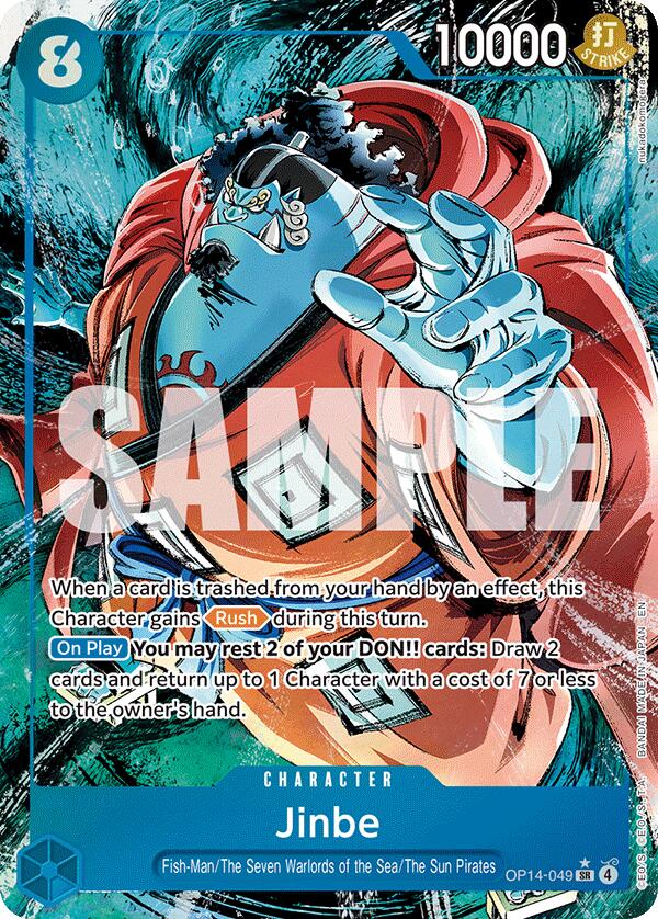 Jinbe (OP14-049) (Alternate Art) [The Azure Sea's Seven] Bandai