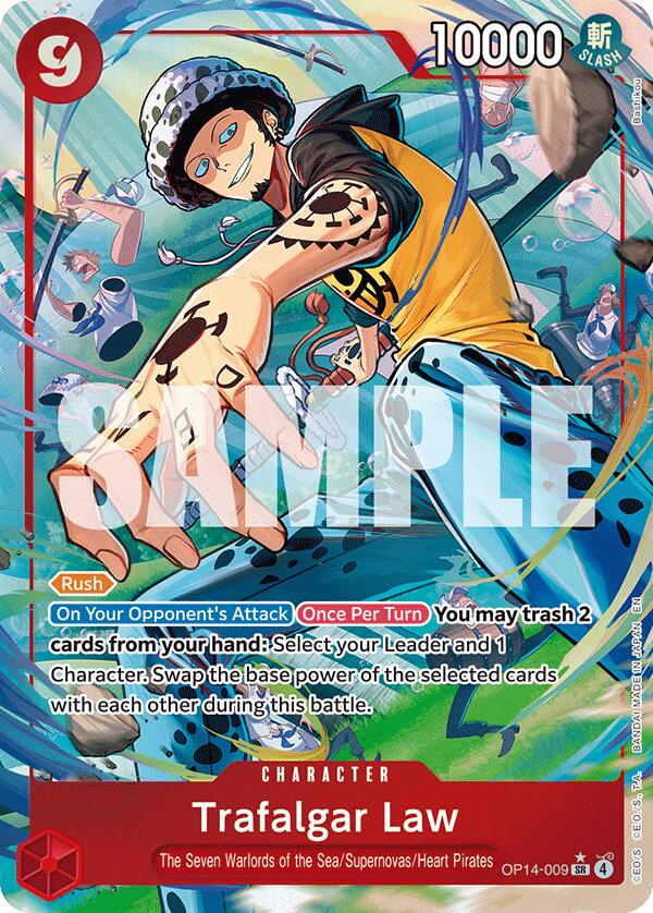 Trafalgar Law (OP14-009) (Alternate Art) [The Azure Sea's Seven] Bandai