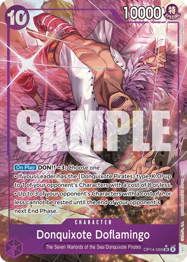 Donquixhote Doflamingo (OP14-069) (Alternate Art) [The Azure Sea's Seven] Bandai