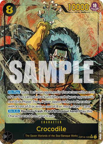 Crocodile (OP14-120) (Alternate Art) [The Azure Sea's Seven] Bandai