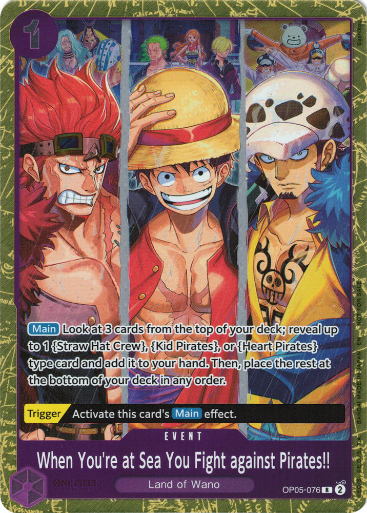 When You're at Sea You Fight against Pirates!! (2025 Pirates League Finals Textured Foil) [One Piece Promotion Cards] Bandai