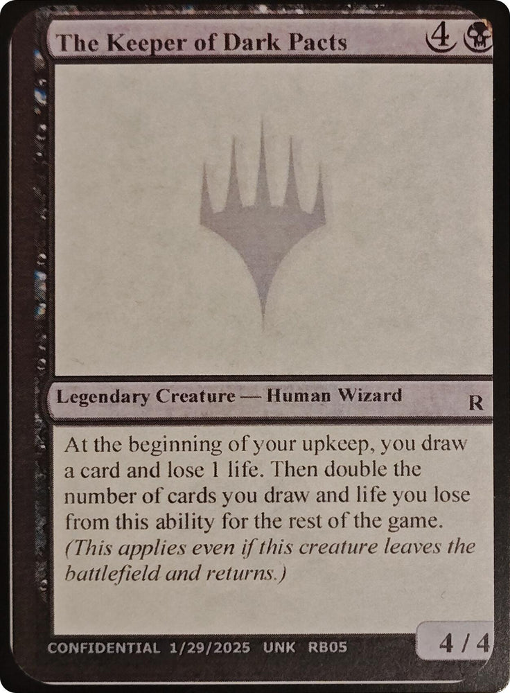 The Keeper of Dark Pacts [Unknown Event] Magic: The Gathering