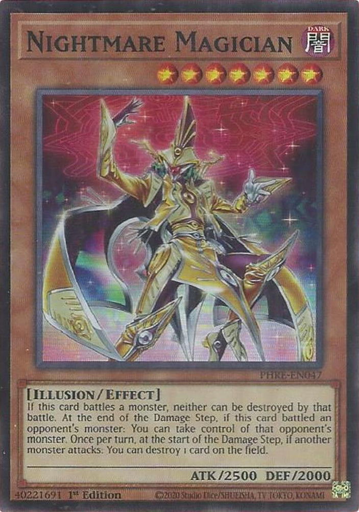 Nightmare Magician (Super Rare) [PHRE-EN047] Super Rare Yu-Gi-Oh!