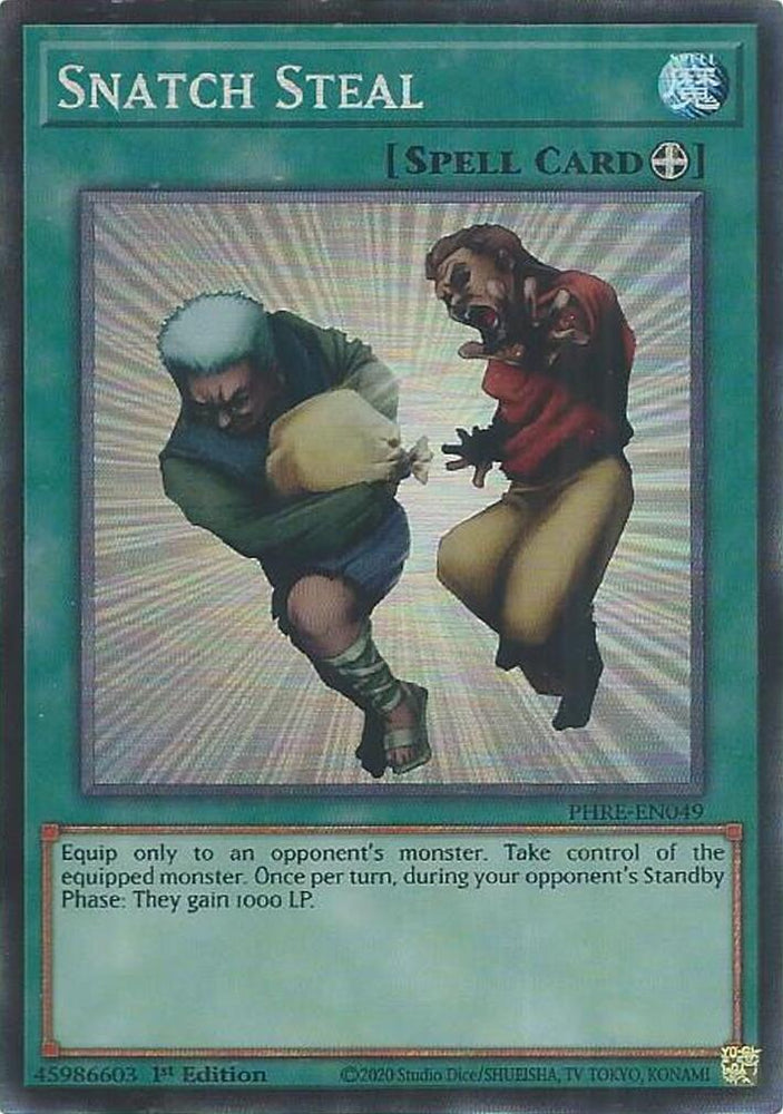 Snatch Steal (CR) [PHRE-EN049] Collector's Rare Yu-Gi-Oh!