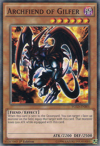 Archfiend of Gilfer [YGLD-ENB05] Common Yu-Gi-Oh!