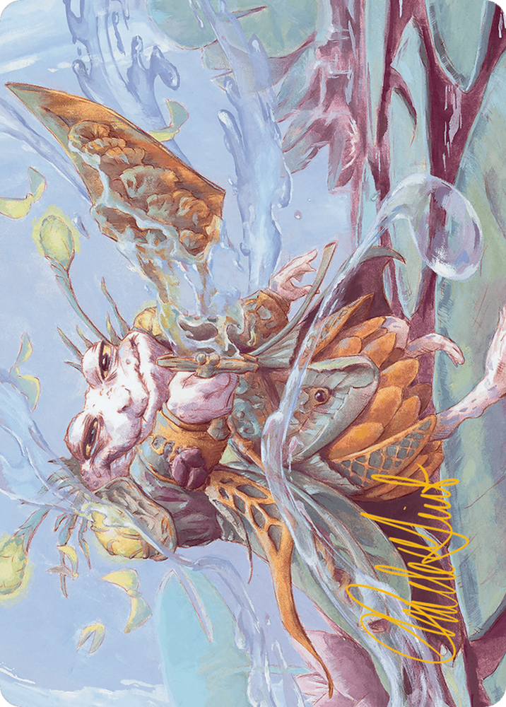 Glarb, Calamity's Augur Art Card (Gold-Stamped Signature) [Bloomburrow Art Series] Magic: The Gathering