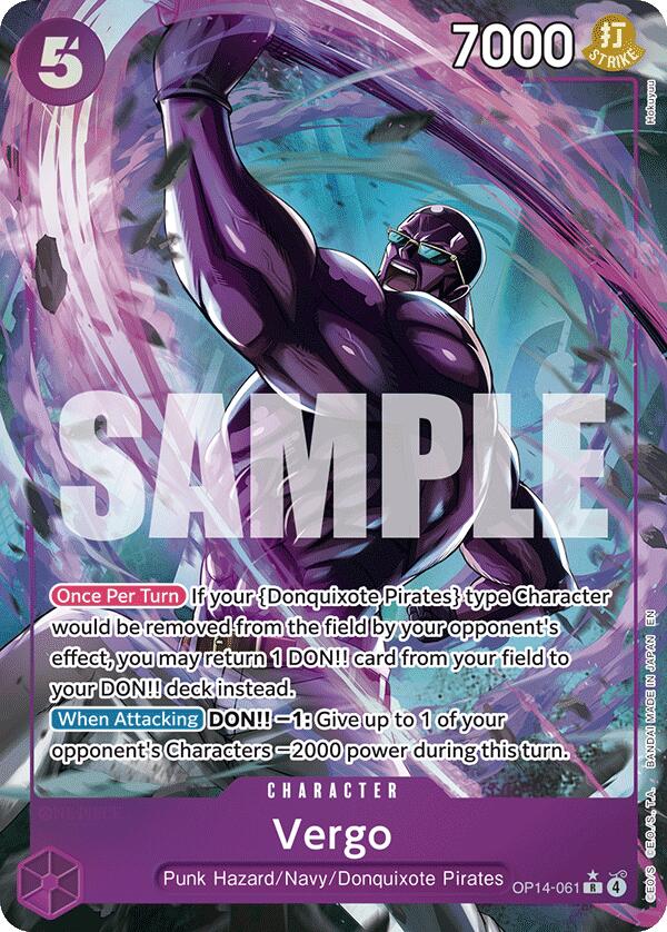 Vergo (Alternate Art) [The Azure Sea's Seven] Bandai