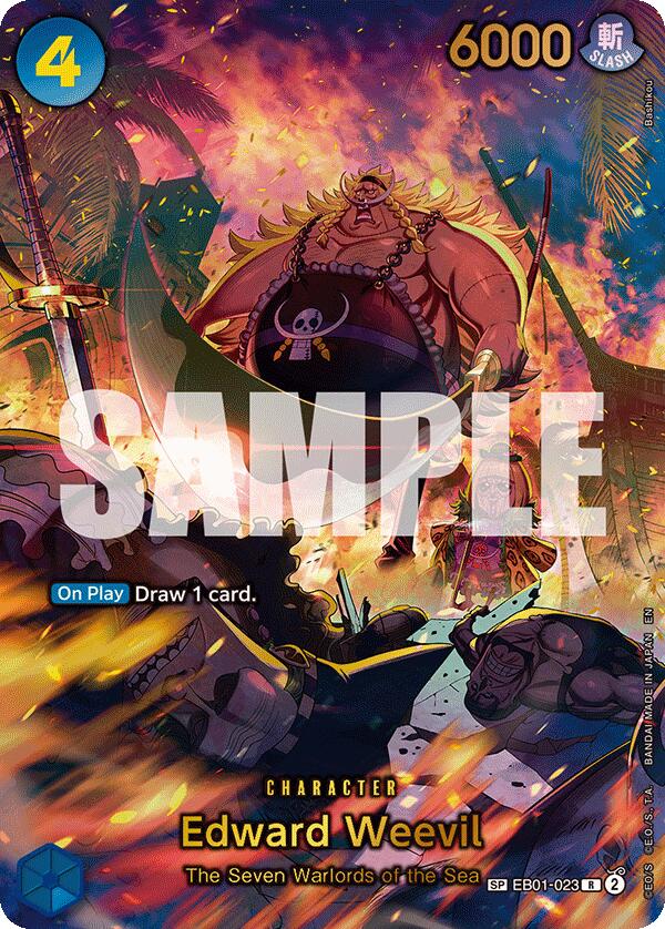 Edward Weevil (EB01-023) (SP) (Alternate Art) [The Azure Sea's Seven] Bandai