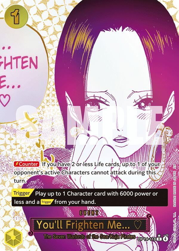 You'll Frighten Me... (Alternate Art) [The Azure Sea's Seven] Bandai