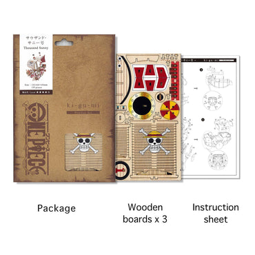 Wa-gu-mi One Piece Thousand Sunny Ship Model Wooden 3D Puzzl