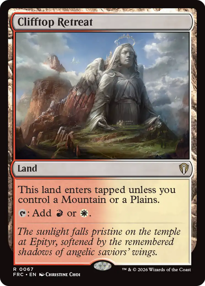 Clifftop Retreat [Reality Fracture Commander] Magic: The Gathering