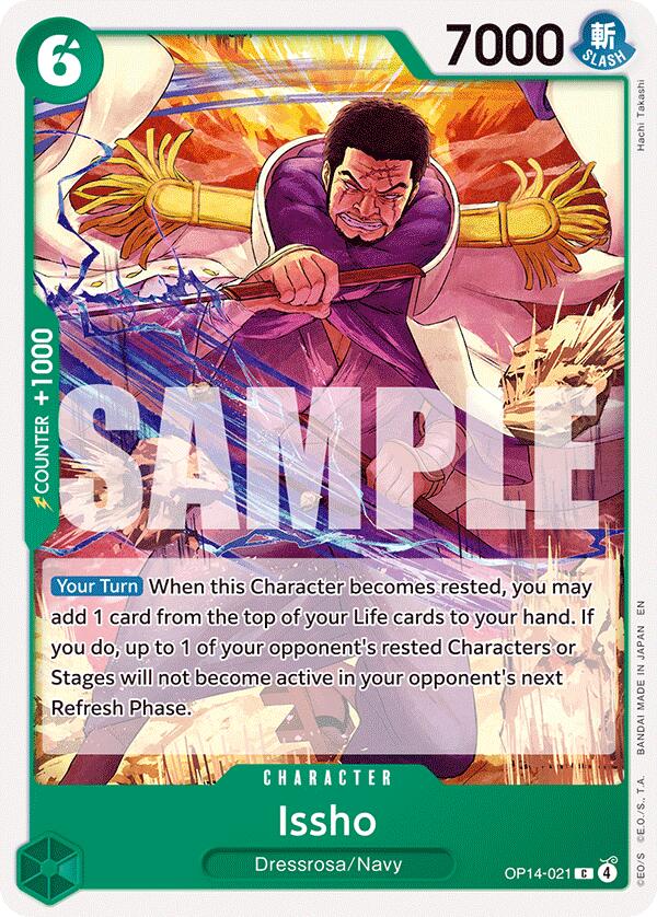 Issho (OP14-021) [The Azure Sea's Seven] Bandai