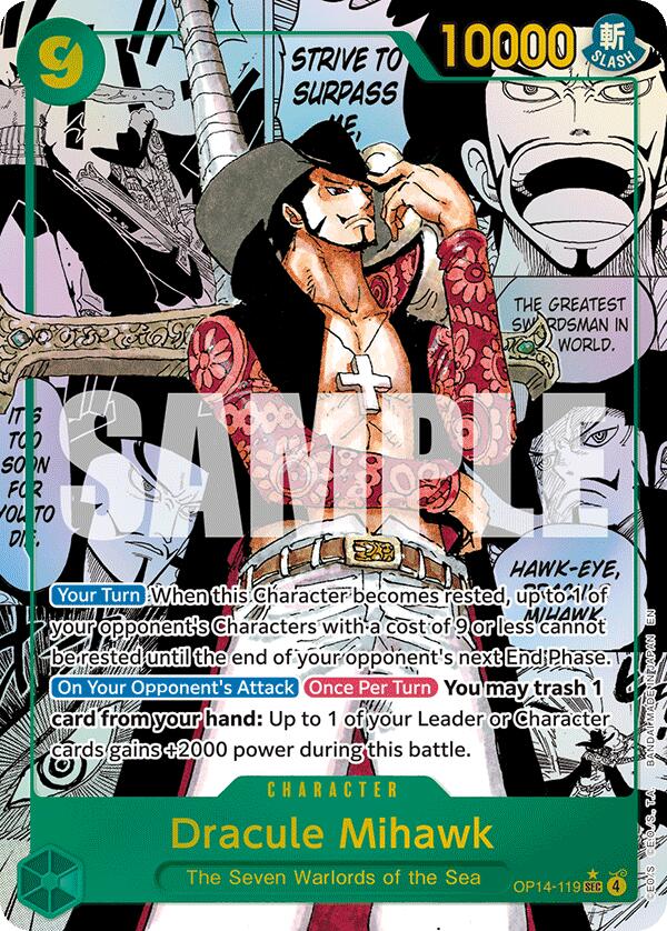 Dracule Mihawk (Manga) [The Azure Sea's Seven] Bandai