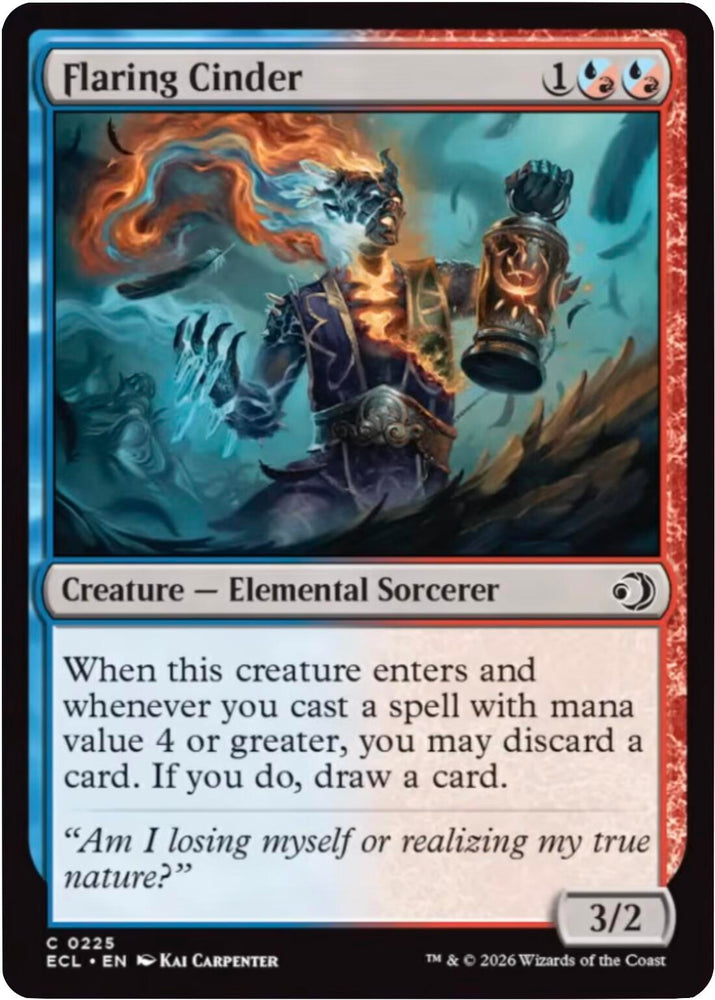 Flaring Cinder [Lorwyn Eclipsed] Magic: The Gathering