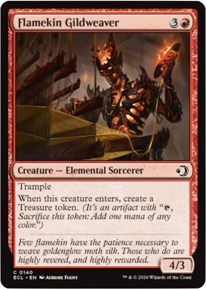Flamekin Gildweaver [Lorwyn Eclipsed] Magic: The Gathering