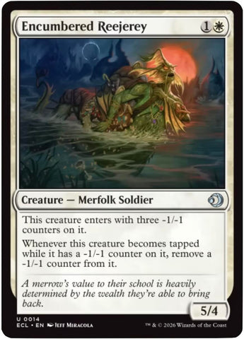 Encumbered Reejerey [Lorwyn Eclipsed] Magic: The Gathering
