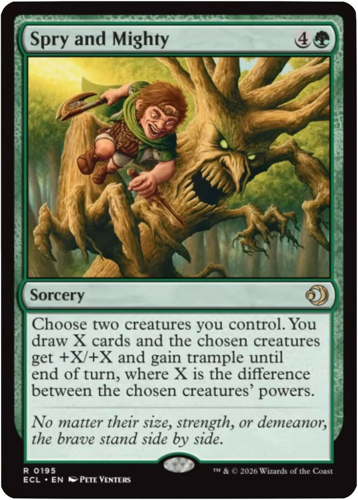 Spry and Mighty [Lorwyn Eclipsed] Magic: The Gathering