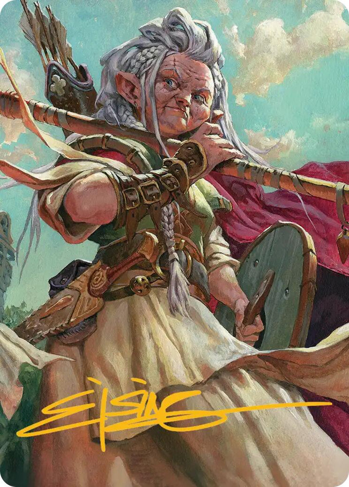 Brigid, Clachan's Heart Art Card (Gold-Stamped Signature) [Lorwyn Eclipsed Art Series] Magic: The Gathering