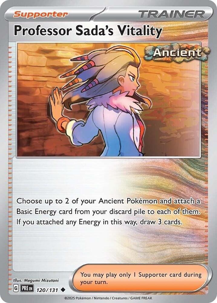 Professor Sada's Vitality (120/131) [Scarlet & Violet: Prismatic Evolutions] Pokémon