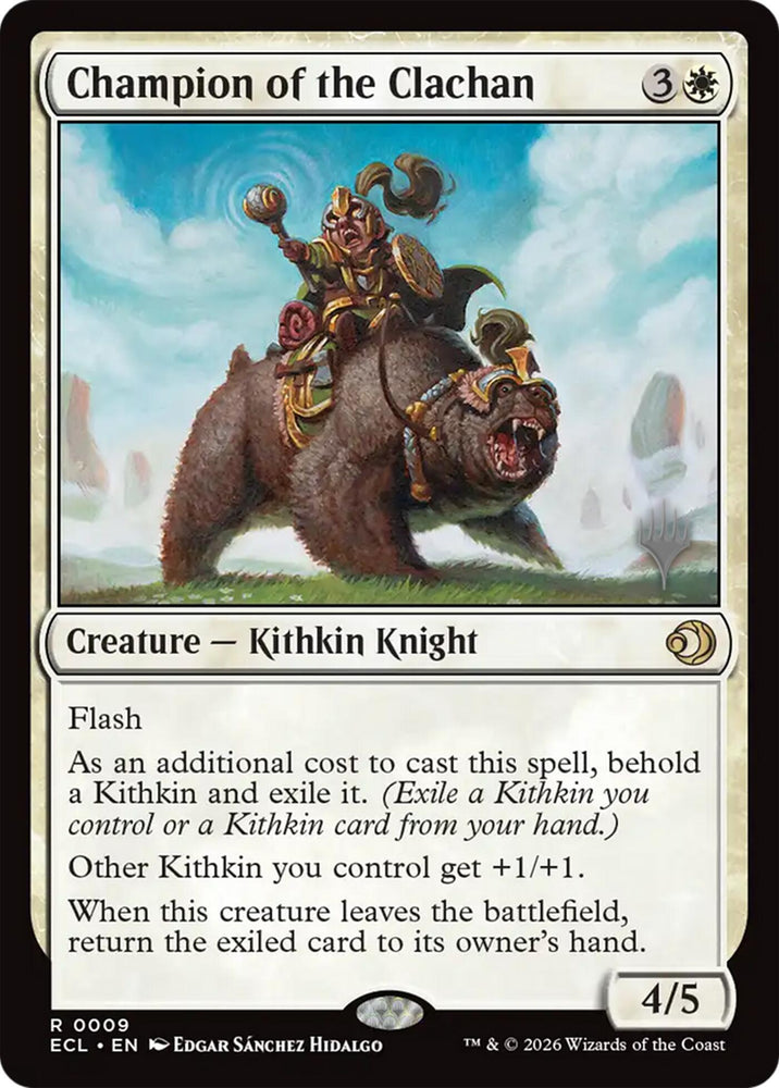 Champion of the Clachan [Lorwyn Eclipsed Promos] Magic: The Gathering