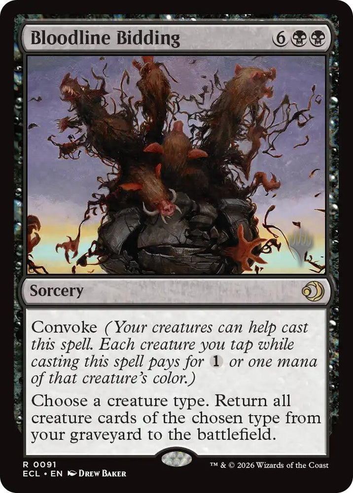 Bloodline Bidding [Lorwyn Eclipsed Promos] Magic: The Gathering