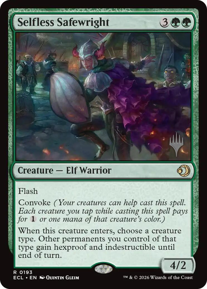Selfless Safewright [Lorwyn Eclipsed Promos] Magic: The Gathering