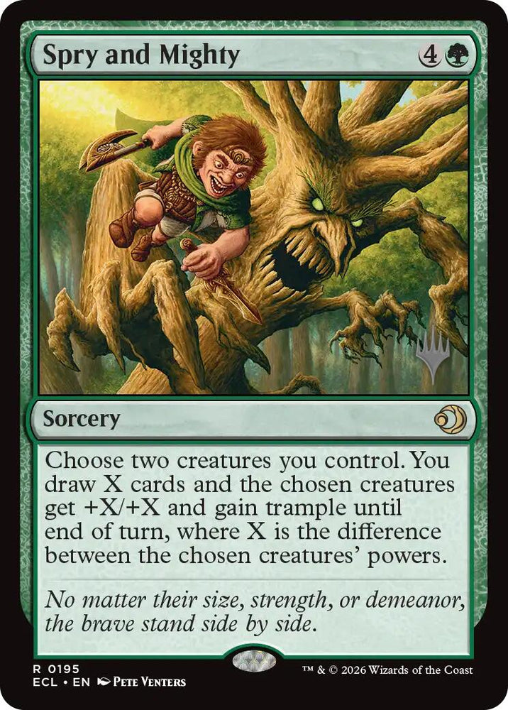 Spry and Mighty [Lorwyn Eclipsed Promos] Magic: The Gathering