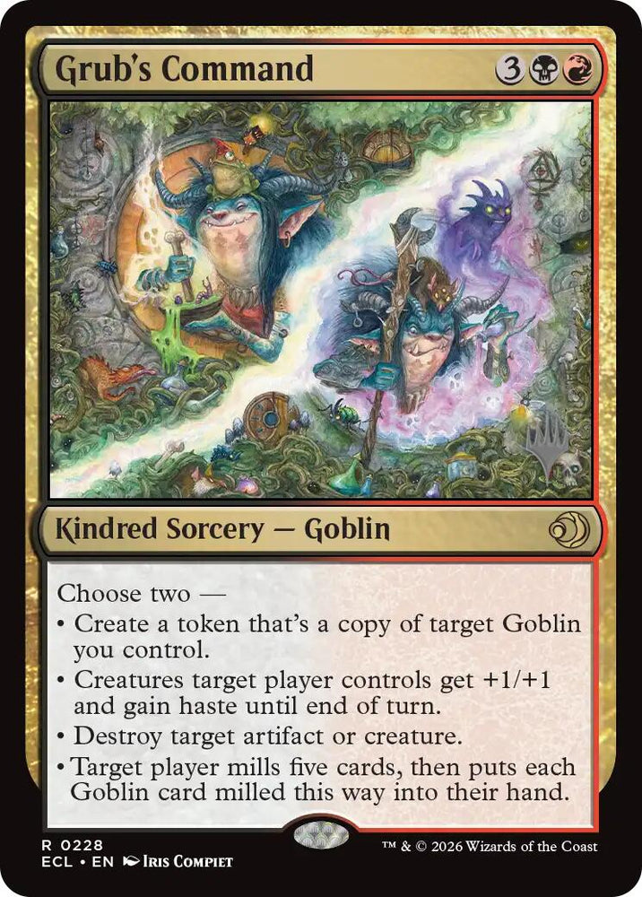 Grub's Command [Lorwyn Eclipsed Promos] Magic: The Gathering