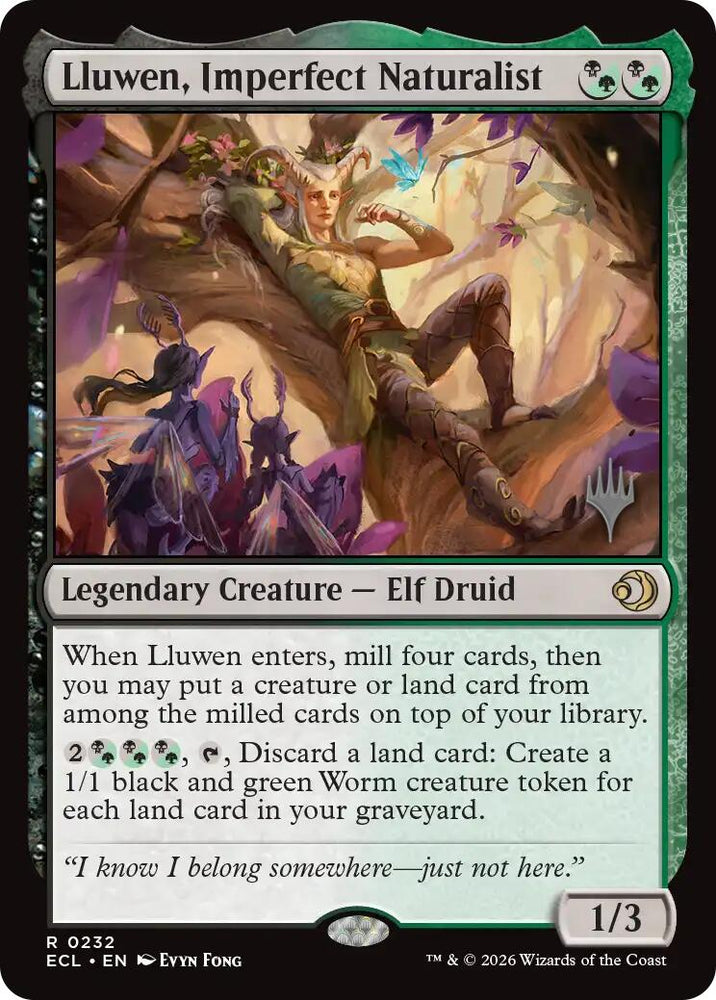 Lluwen, Imperfect Naturalist [Lorwyn Eclipsed Promos] Magic: The Gathering
