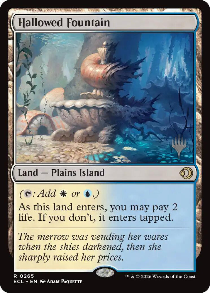 Hallowed Fountain [Lorwyn Eclipsed Promos] Magic: The Gathering